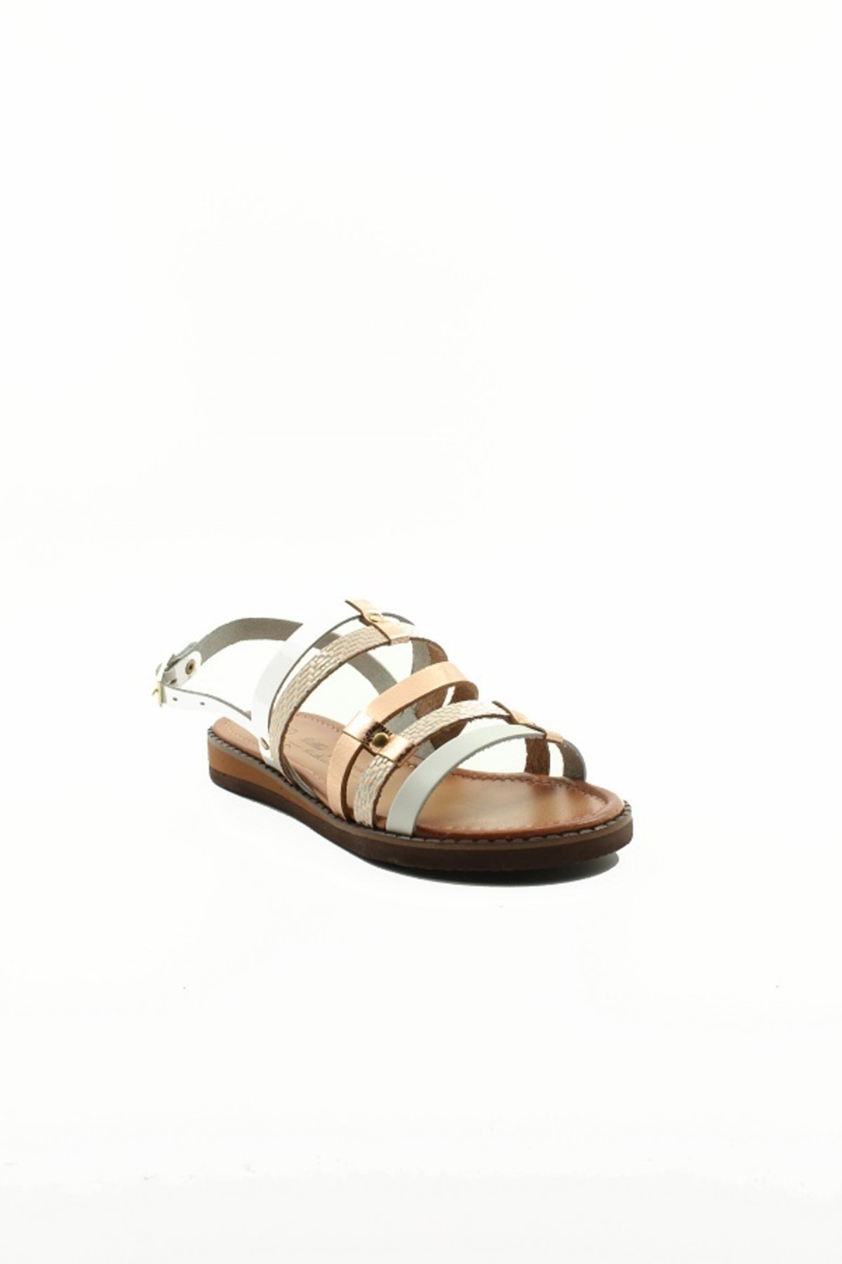 صندل زنانه سفید Ülkü Yaman Collection | 4124 اورجینال - تصویر 4