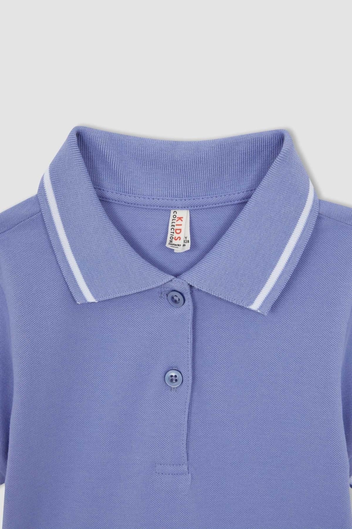 لباس مجلسی دخترانه آبی دفکتوDefacto | W9103A622SM اورجینال - تصویر 6