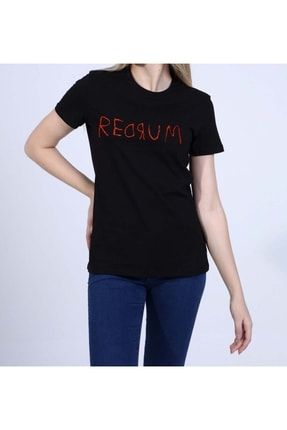 Unisex Redrum The Shining Baskılı 1. Kalite Pamuk T-shirt siamode00085