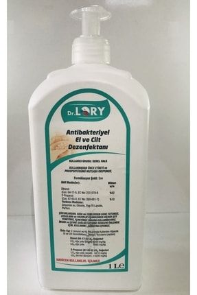 Dr.lory El Ve Cilt Dezenefektanı 1 Litre Pompalı yp02321