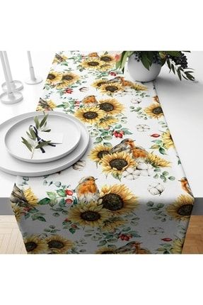 Büyük Runner 60*180 Cm Çiçek Mısır Afrika Lale Dama Ağaç Yaprak Deniz Etnik Desenli Yöresel 21215
