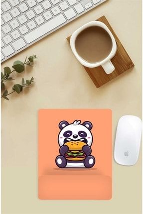 Fastfood Panda Desenli Bilek Destekli Mouse Pad TX4554CF932615