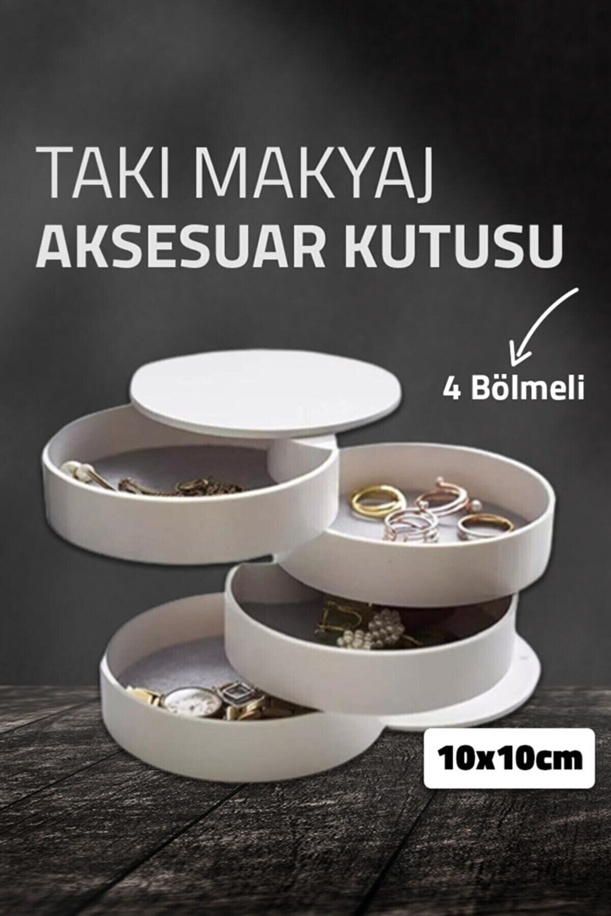 glassepet Lova Organizer 10x10 Cm Şık Düzenleyici Takı Makyaj Aksesuar