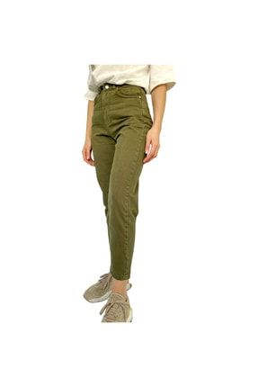 Haki Yeşil Kanvas Kadın Balon Pantolon PR0090