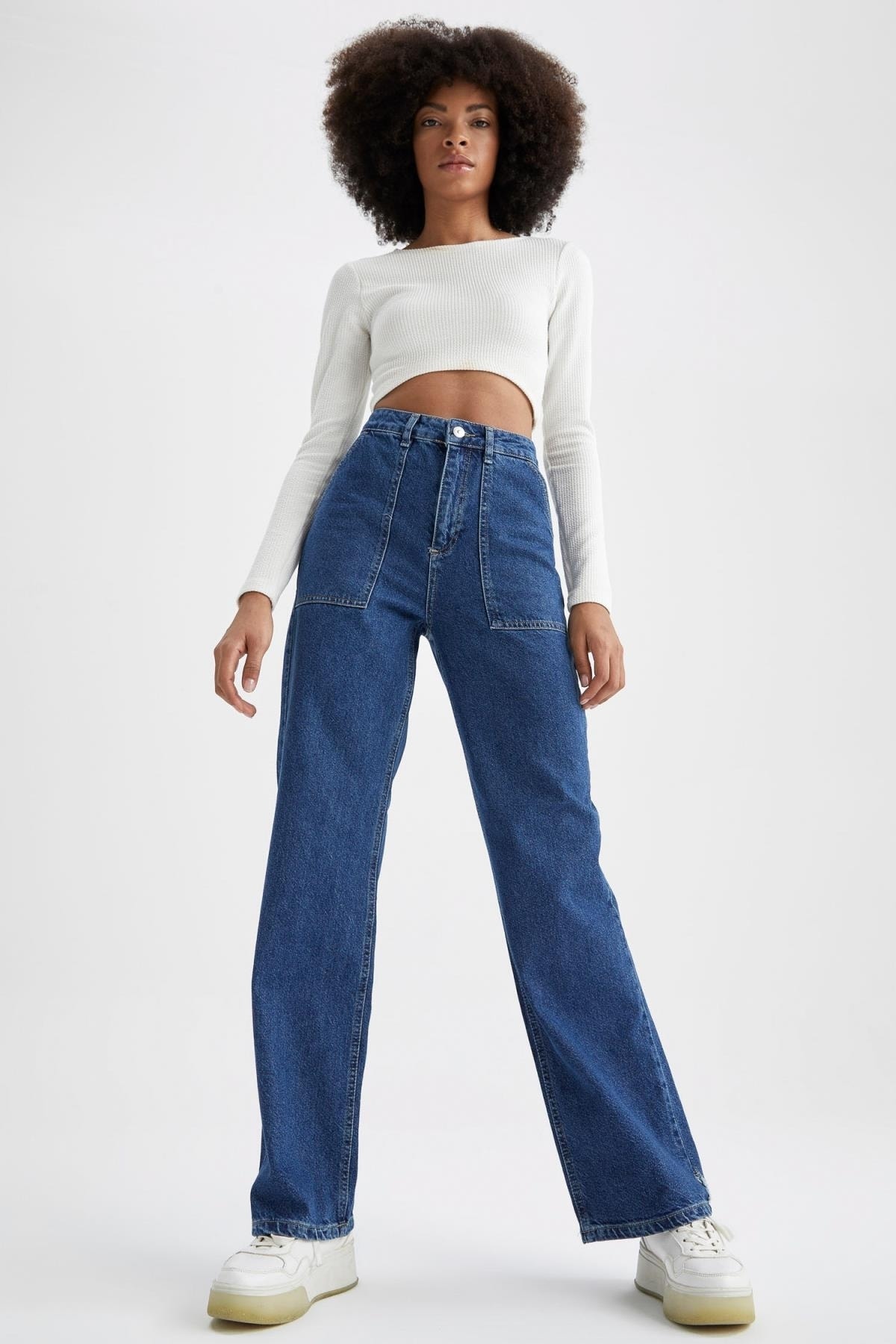 Defacto 90's Wide Leg Yüksek Bel Ekstra 