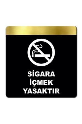 Gr Serisi Gold-b Modern Tasarım Sigara Içilmez Uyarı Tabelası GR-SG-AL