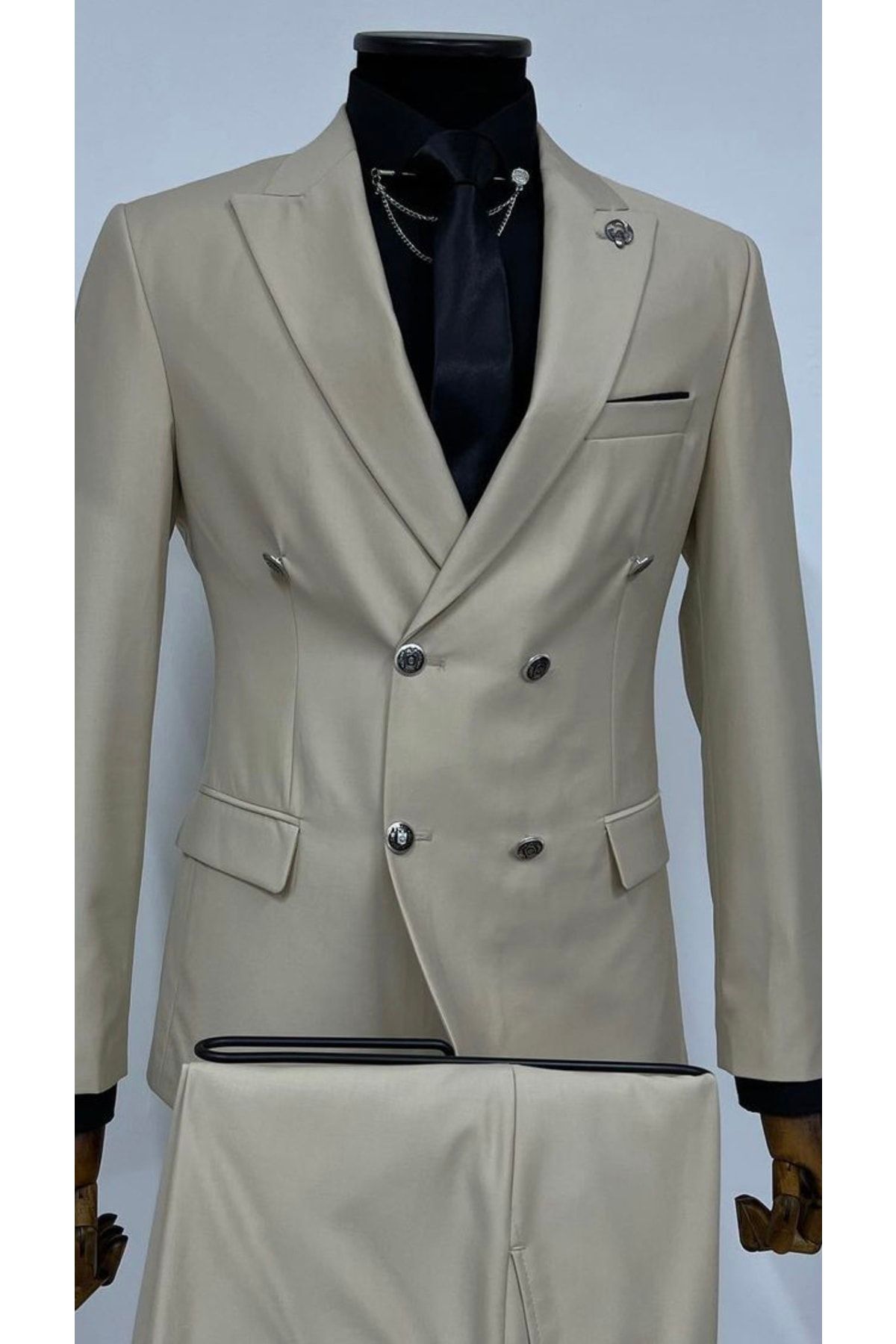 Terziayhan Takım Elbise Kruvaze Slim Fit Full Set