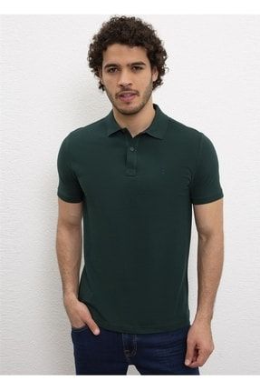 Erkek Köyü Yeşil Polo Yaka Slim Fit T-shirt 22Y-GTP04IY022
