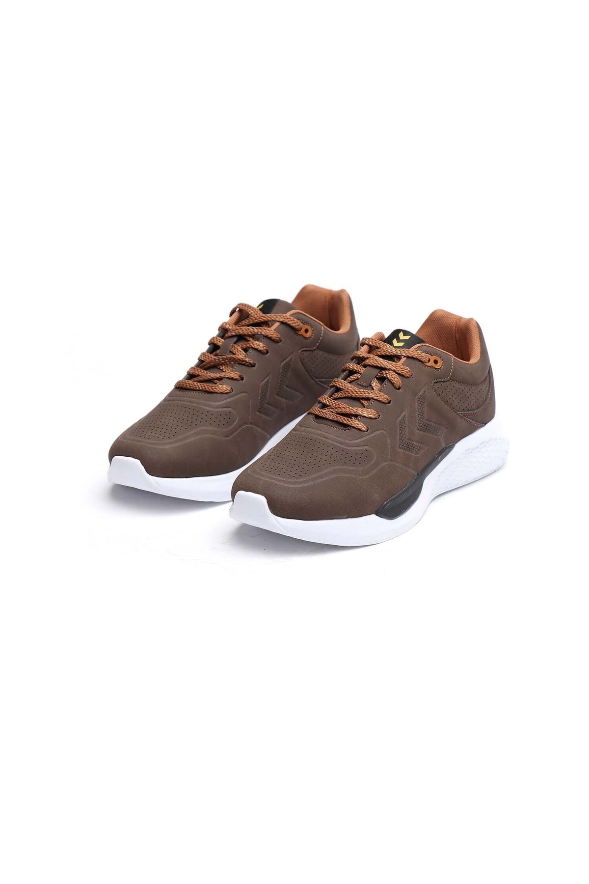 کفش اسنیکر هامل مردانه چرم مصنوعی قهوه ای اسپرت راسته      اسپرت | hummel 900059-2410 - تصویر 4