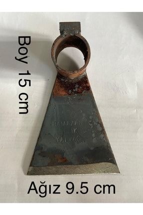 Bağ Ve Bahçe Çapası El Yapımı Dövme Çelik-küçük Üçgen Çapa + Sap 15 CM BOY - 9,5 CM AĞIZ ÇAPA + SAP