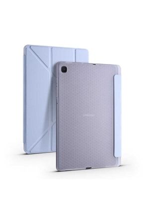 Galaxy Tab S6 Lite P610 Kılıf Çift Katmanlı Standlı Kalemlikli Tri Folding Model STRİFOLDİNG5