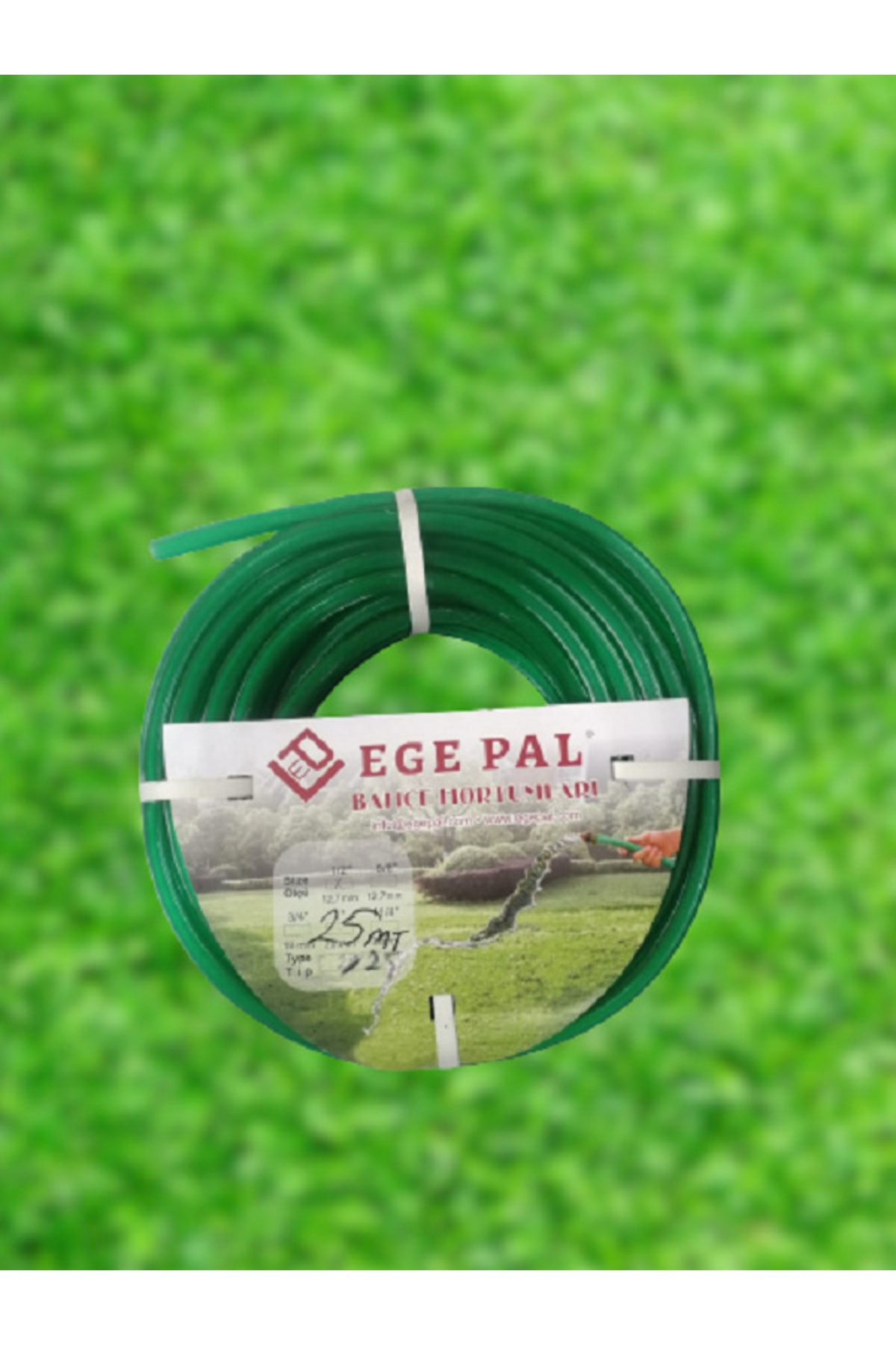 EGEPAL 25 Metrelik Silikonlu Ev Bahçe Sulama Hortumları