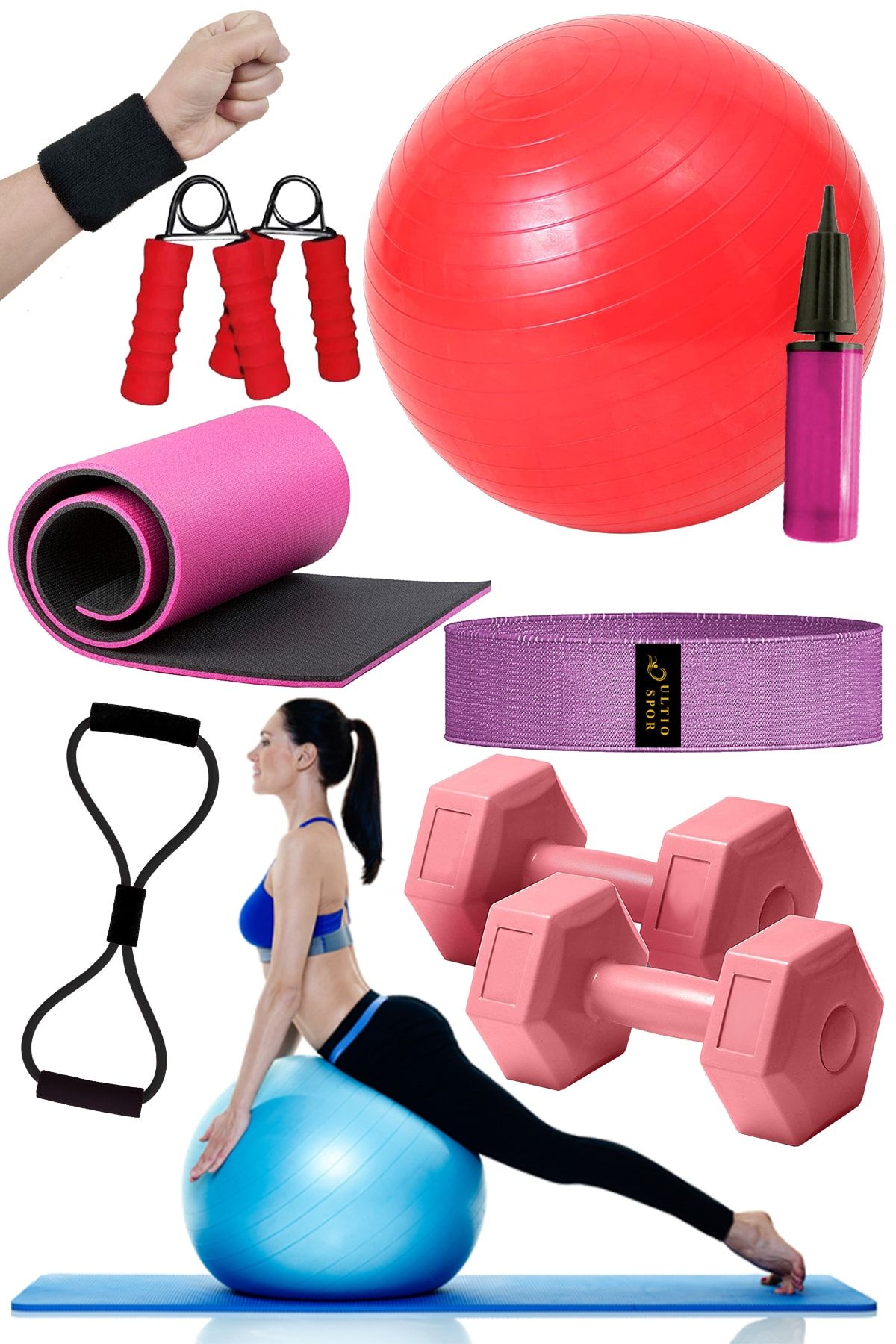 Ultio Spor Full Equipment Pilates Set Great Economical Set Yoga