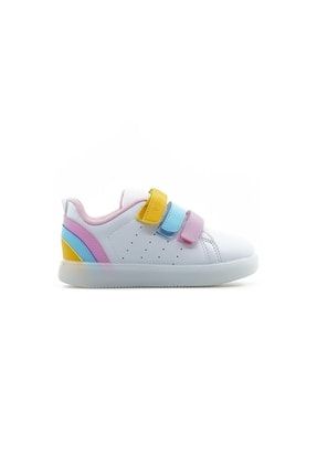 Beyaz - Kız Çocuk Işıklı Sneaker Spor Ayakkabı 21Y 220.212 PK