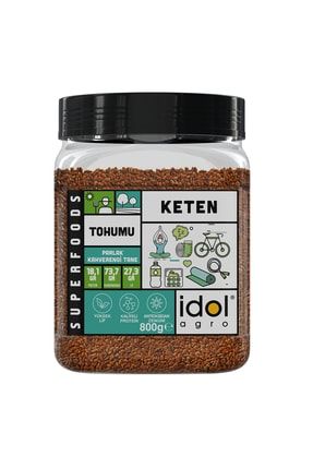 Keten Tohumu - 800 gr - Superfoods - Glutensiz - Yüksek Lif Tam Protein Omega3 8688001031601