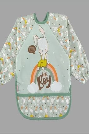 Gökkuşağı Tavşan Uzun Kollu Giyilebilir Mama Önlüğü aaa-4956194-6445