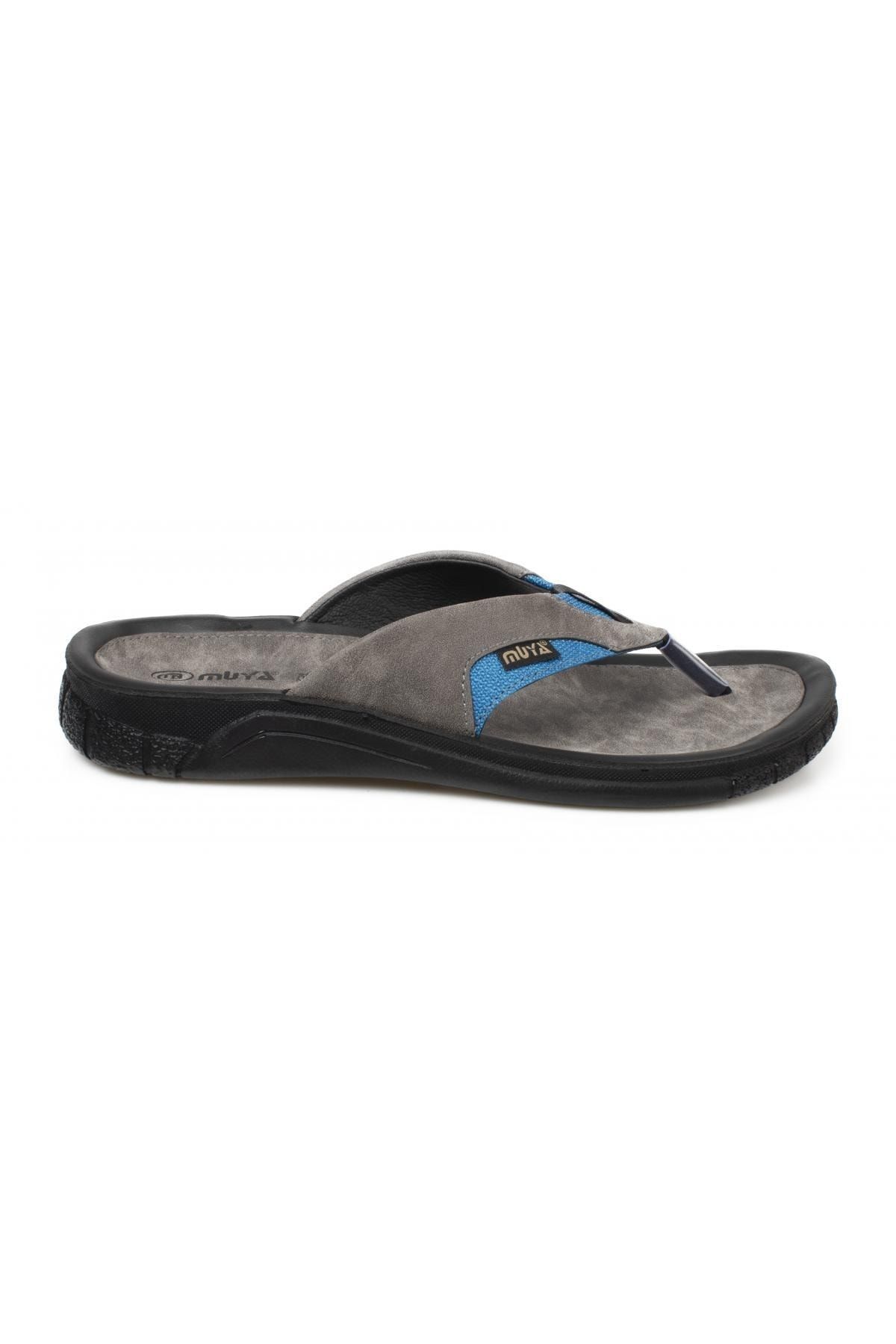 دمپایی آبی مردانه 31314 M Astra Finger Blue Slipper Muya
