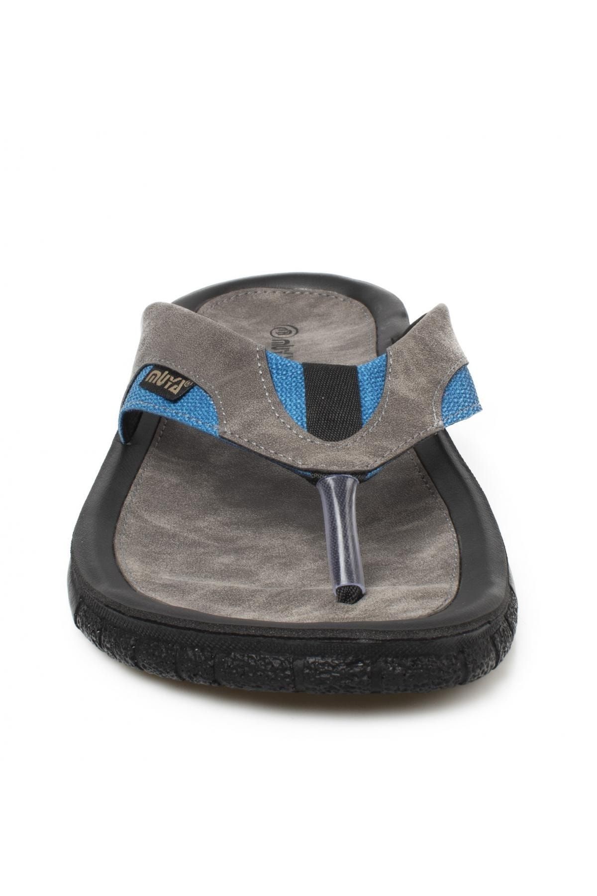 دمپایی آبی مردانه 31314 M Astra Finger Blue Slipper Muya