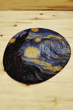 Vincent Van Gogh - Oval Mouse Pad Bilek Destekli 1 MP-BD-OV-VA1