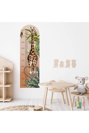Zürafa Boy Ölçer Cetvel Duvar Sticker LISMO000003