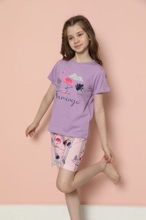 Kız Çocuk Şortlu Pijama Takımı 20586