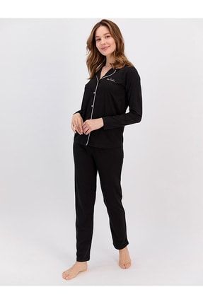 Kadın Gelin Modal Pamuk Gömlek Pijama Takımı 7717 44085
