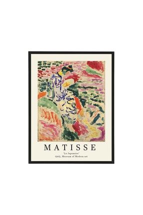 Matisse La Japonaise 30x40cm Tablo Siyah Çerçeve ARTSH011