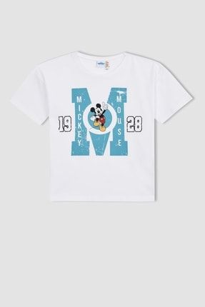 Kız Çocuk Disney Mickey & Minnie Regular Fit Kısa Kollu Tişört X2072A622SM