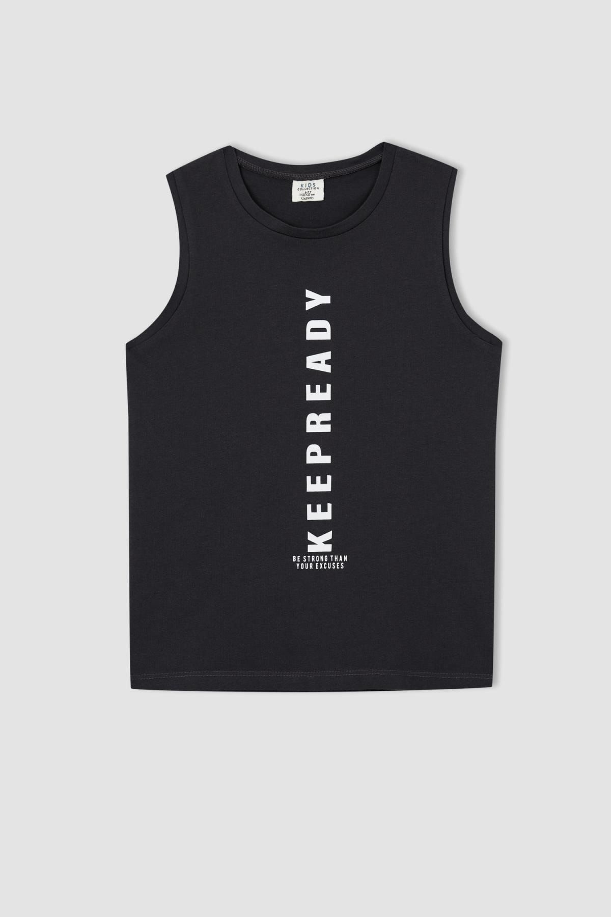DeFacto Unterhemd Grau Regular Fit