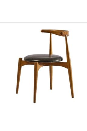 Sandalye Zus100 Model Kayın Torna Retro Iskelet Parlak Ceviz Natüre Suni Deri Döşeme El Yapım Bengi Sandalye Zus575 Ahşap Sırtlık