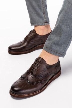 Hakiki Deri Erkek Klasik Dikişli Deri Ayakkabı HG7-465625
