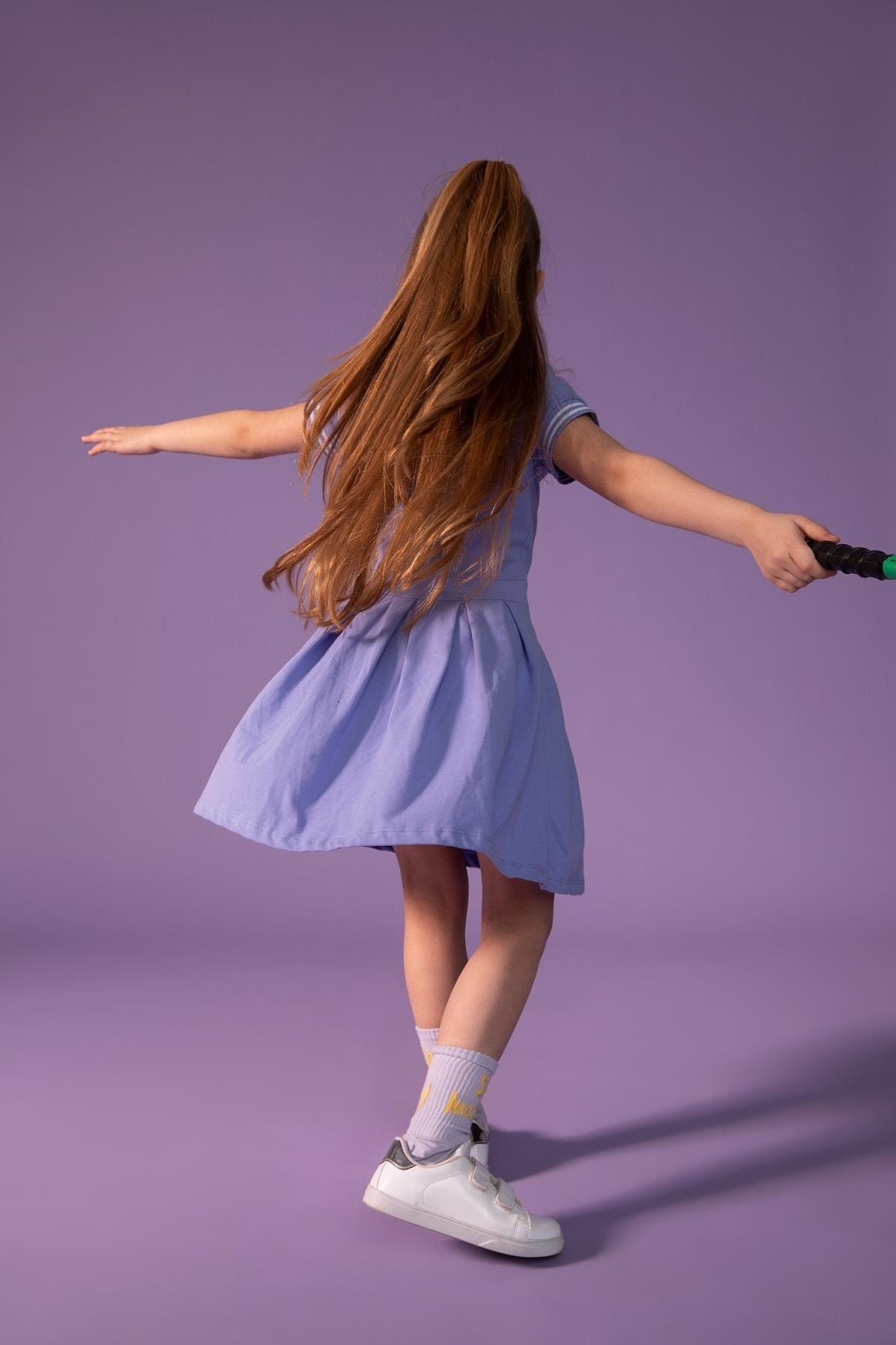 لباس مجلسی دخترانه آبی دفکتوDefacto | W9103A622SM اورجینال - تصویر 4