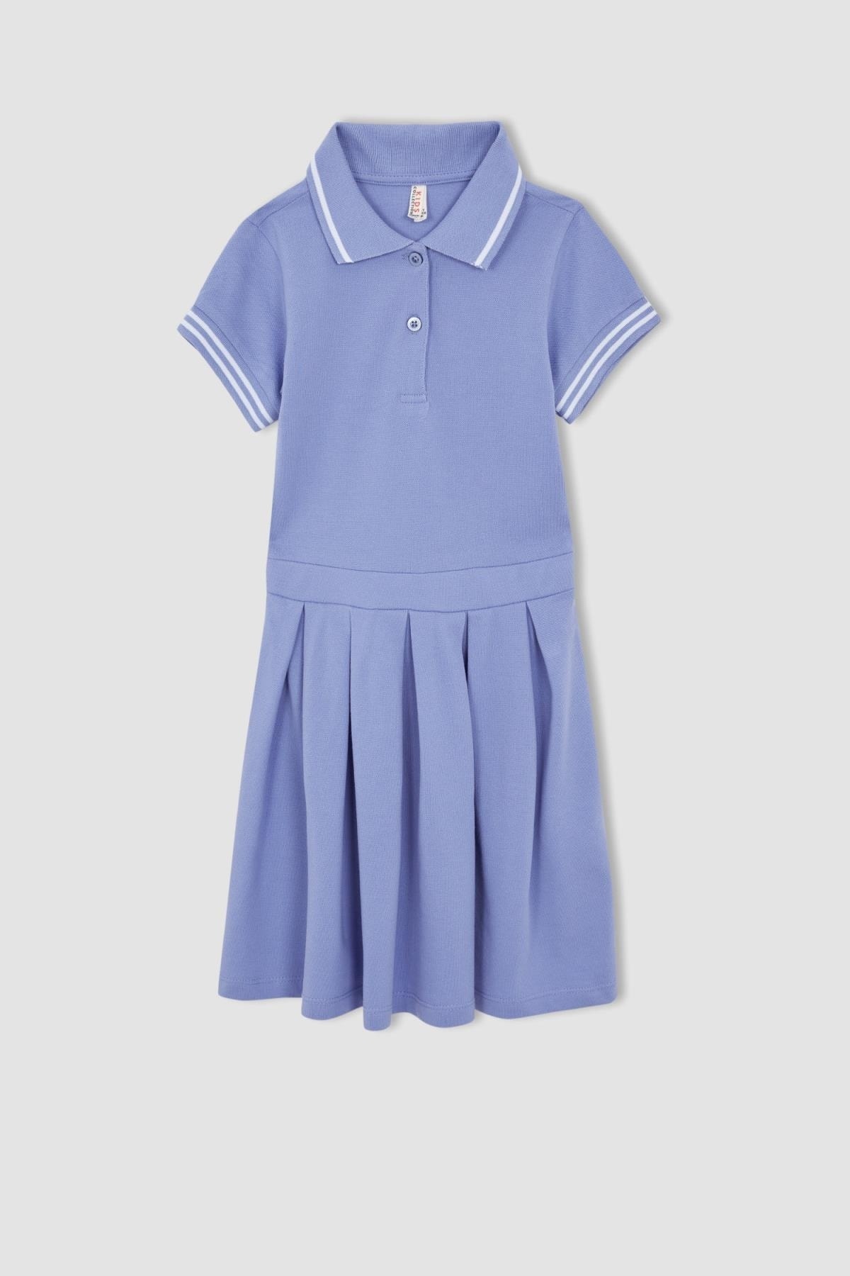 لباس مجلسی دخترانه آبی دفکتوDefacto | W9103A622SM اورجینال - تصویر 5