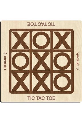 Ahşap Tıc-tac-toe Strateji Oyunu (tic-tac-toe, Xox, Oxo) ETİC045