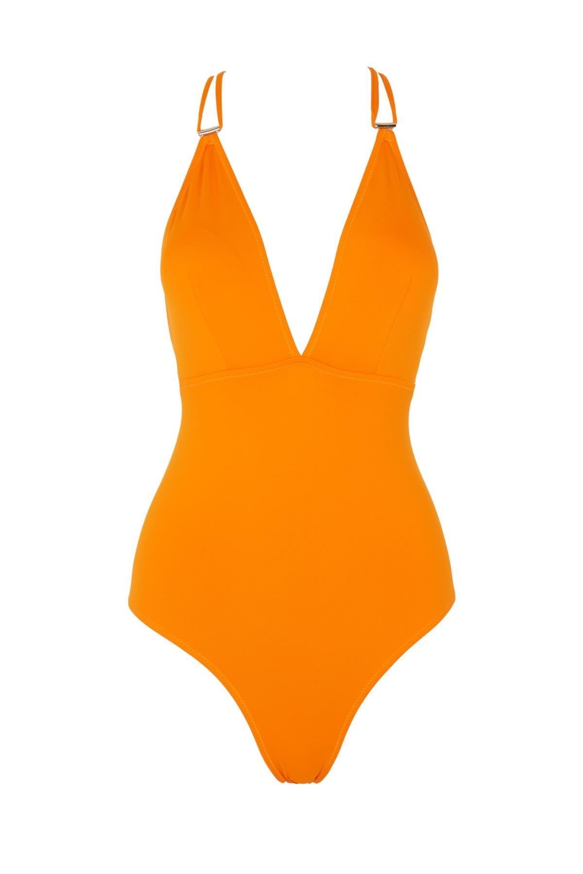 DeFacto Badeanzug Orange Unifarben Fast ausverkauft