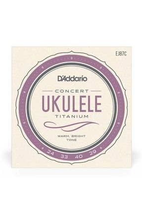 D'addario Ej87c Titanium Ukulele, Concert Takım Tel Ukulele Teli TRND-26989