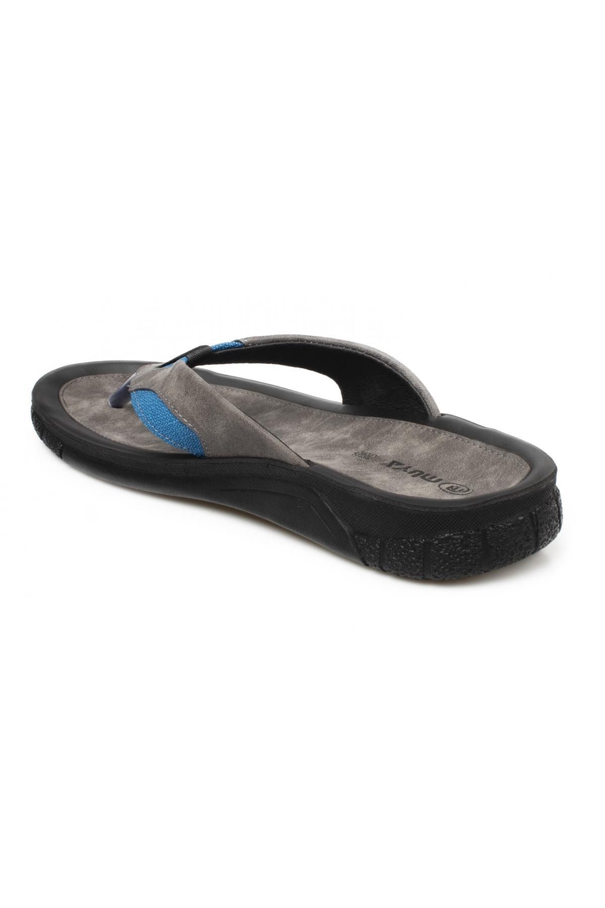 دمپایی آبی مردانه 31314 M Astra Finger Blue Slipper Muya