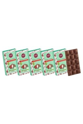 Şeker Ilavesiz Ve Prebiyotik Sütlü Çikolata 60g 5'li Set Glutensiz 90002369