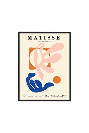 Matisse Cut-outs 30x40cm Tablo Siyah Çerçeve ARTSH017