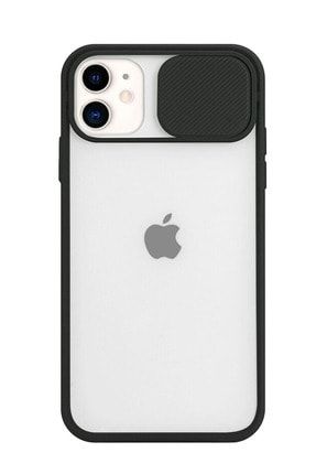 Apple Iphone 11 Slayt Sürgülü Kamera Korumalı Renkli Silikon Kılıf Lensi7