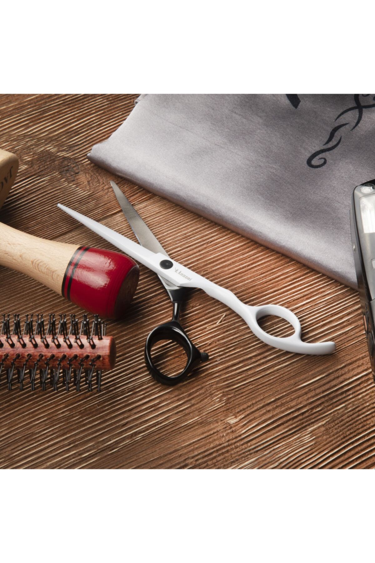 kassai-Phase-60 Stainless Steel Hair Cutting Cutting Scissors Hairdresser's Scissors Hair Beard Moustache Cutting Scissors Pro 6