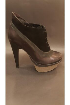 Kadın Siyah Topuklu Ayakkabı 10CLB 2