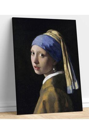 Johannes Vermeer - Inci Küpeli Kız Tablo - 60cm X 90cm sn121520200310
