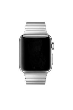 Metal Kayış/kordon Apple Watch Seri 4 44mm Uyumlu Kordon (parçalı Çizgi Tasarım) Gümüş nzhtekks2584