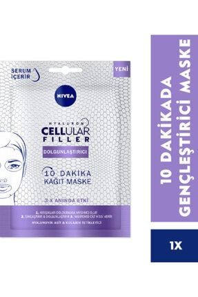 10 Dakika Hyaluron Cellular Filler Dolgunlaştırıcı Kağıt Maske zek00134