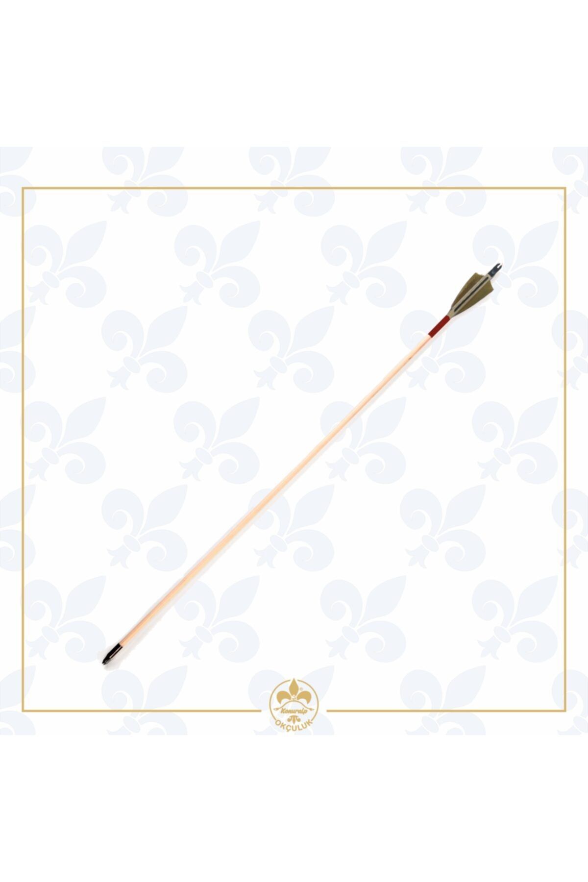 KONURALP OKÇULUK Geleneksel Okçuluk - Ahşap Ok (2,5" Tüylü- 76cm)