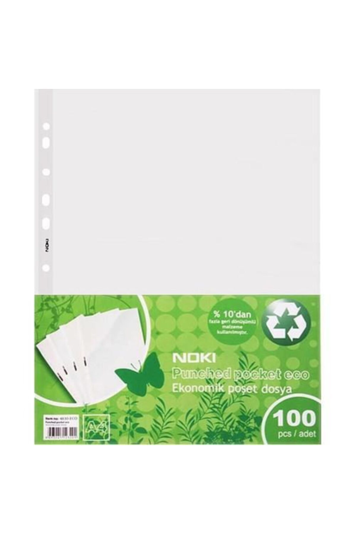 Noki Poşet Dosya Eco A4 100 lü 2 Paket