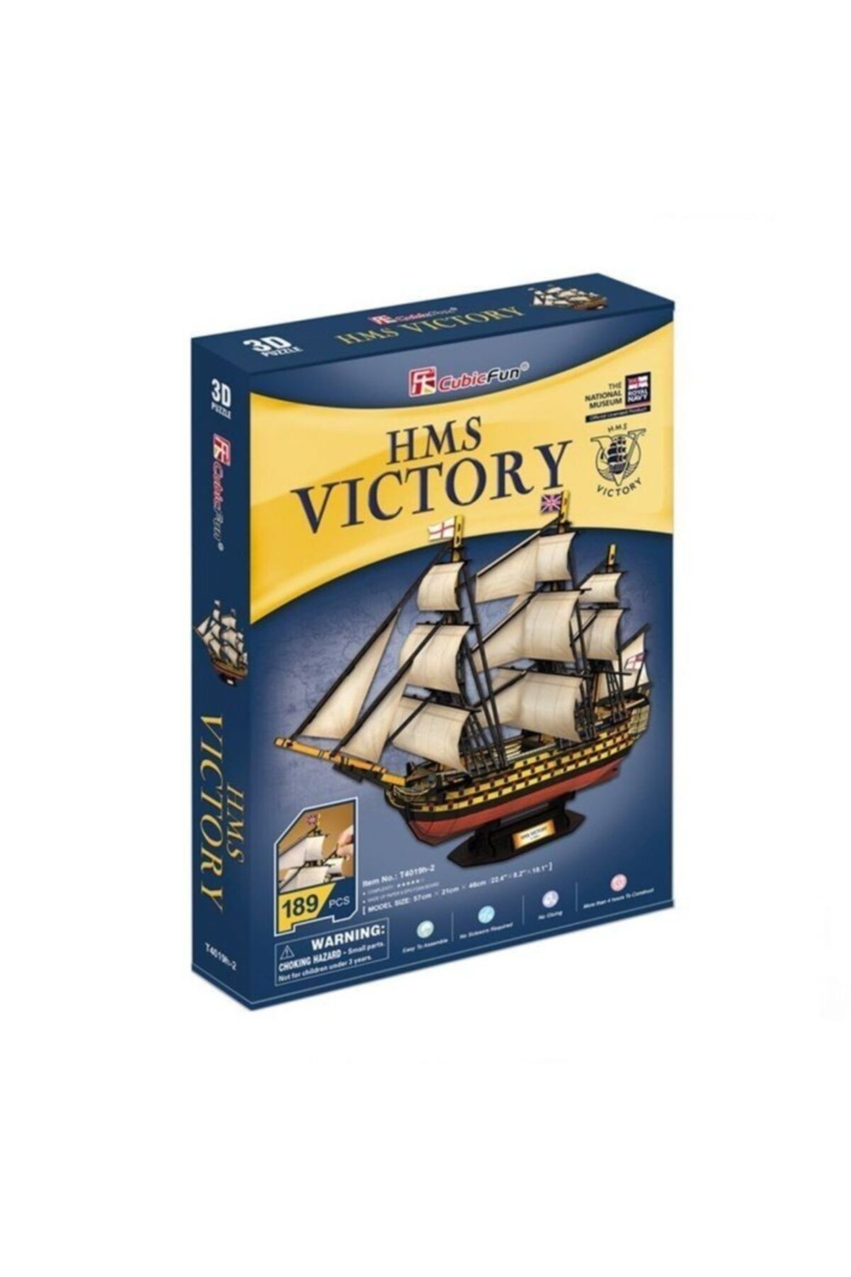 Cubic Fun-CUB/T7019H Cubic Fun Hms Victory Ship 3D Puzzle 4