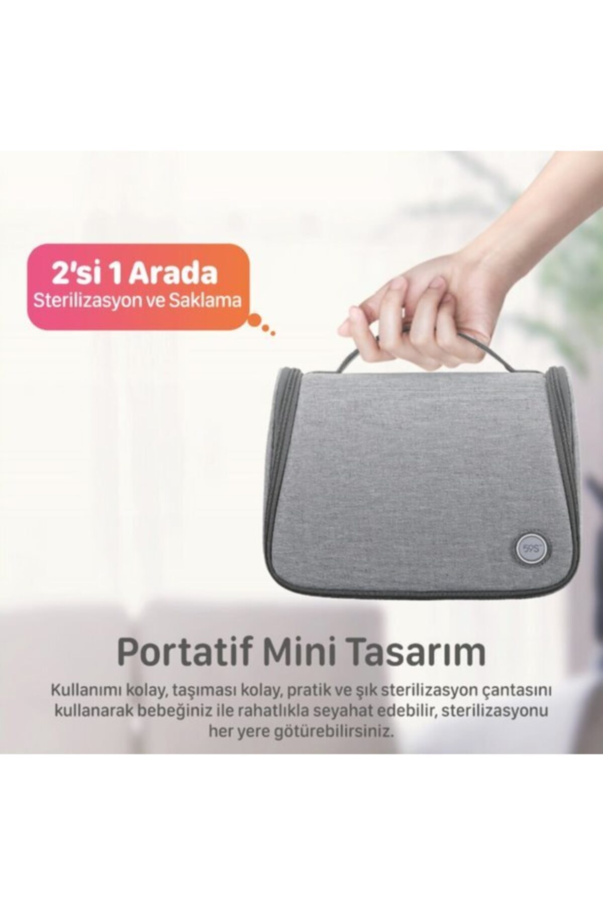 59s P11 Ultraviyole (UVC) Çok Fonksiyonlu Sterilizasyon Çantası fotoğrafı 3 (önizleme)