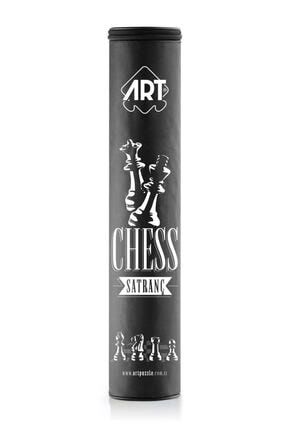 Art Satranç Takımı Turnuva Tipi Büyük Boy Bez Çantalı ART5924
